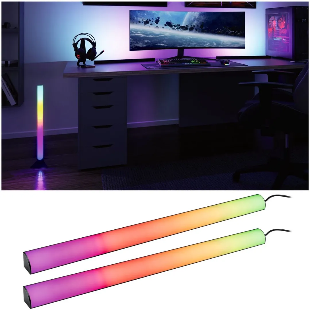 Paulmann EntertainLED Lightbar Dynamic RGB 2x1W - Zwart
