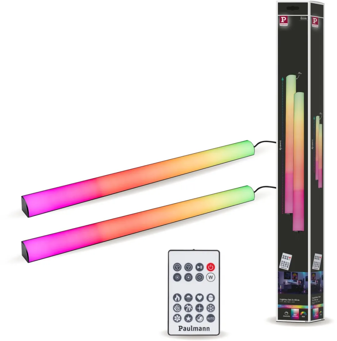 Paulmann EntertainLED Lightbar Dynamic RGB 2x1W - Zwart