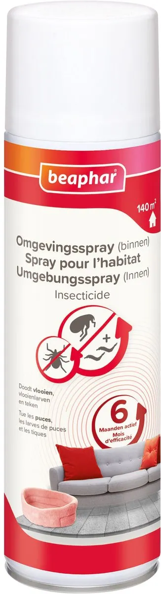 Beaphar Omgevingsspray Hond/Kat Vlooienmiddel 500ml
