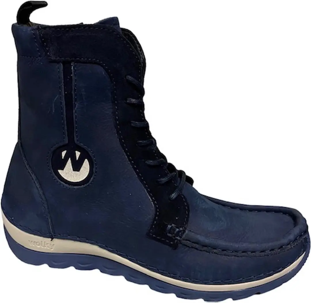 Wolky 0490010 820 Ocean Timber Denim-veterboot wolky-veterschoen MT 39