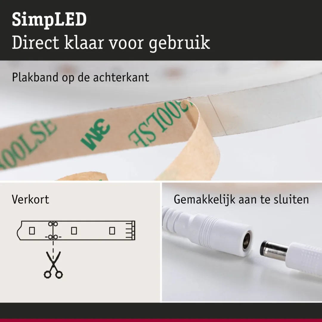 Paulmann SimpLED LED Strip 10m Warm Wit 3000K - 22W