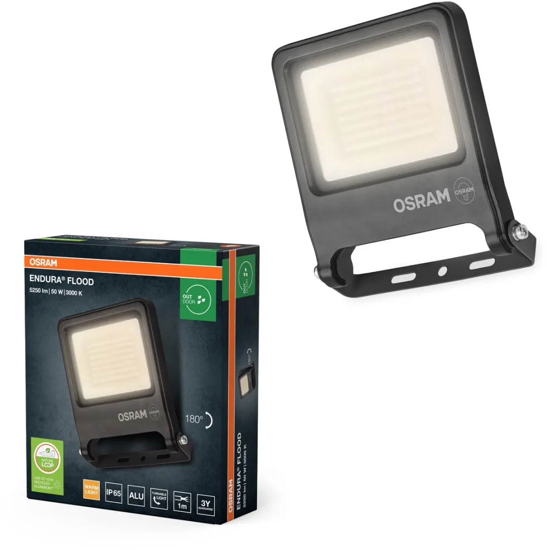 Osram Endura Flood PC 50W LED-schijnwerper 5000lm - Donkergrijs