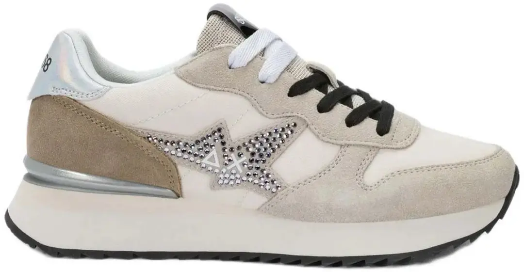 Sun68 Stargirl Strass Logo Schoenen Wit EU 37 Vrouw