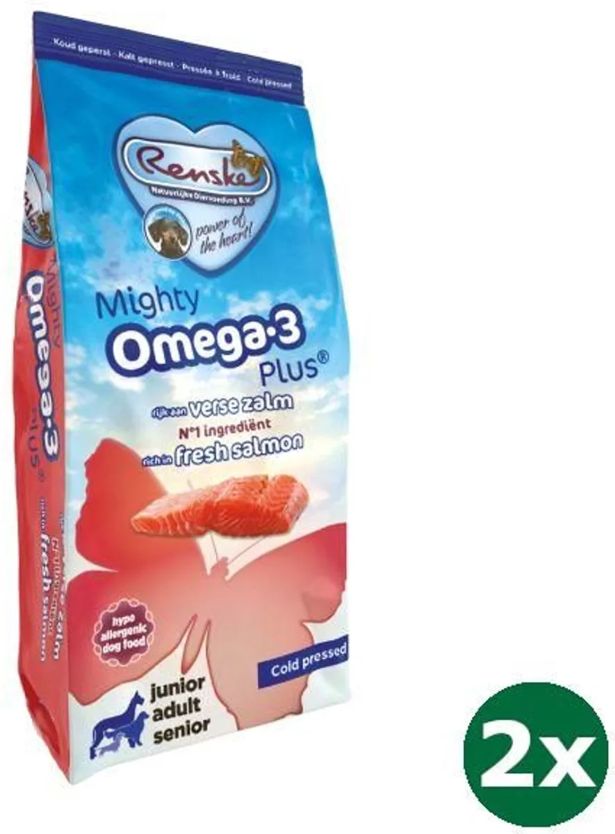 Renske Mighty Omega Plus Zalm Hondenvoer