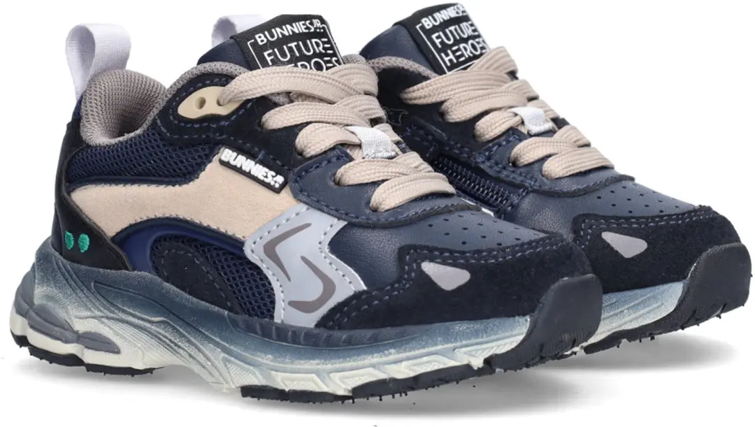 BunniesJR Vince Valor Jongens Sneakers - Donkerblauw - afbeelding 3 van 6