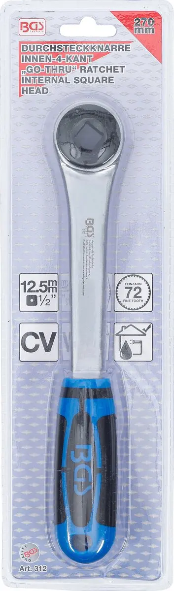 BGS technic Doorsteekratel 312 - 12,5 mm (1/2 inch) - afbeelding 6 van 6