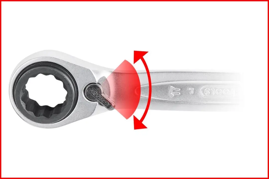 KS Tools GEARplus 4-in-1 Dubbele Ratelringsteeksleutel 10/13/17/19mm - afbeelding 4 van 6