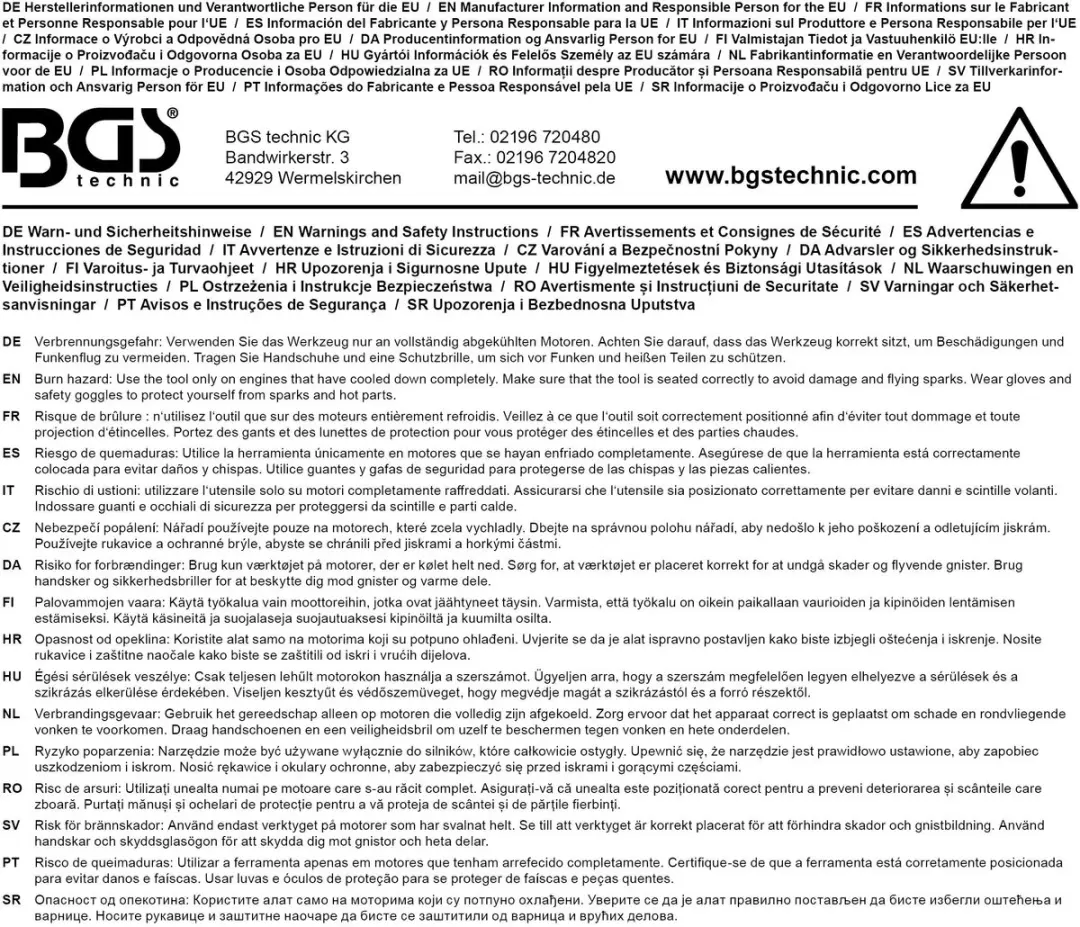 BGS technic Omsnijder voor bougiebinnendraad M12 x 1,25mm - Zilver - afbeelding 3 van 6