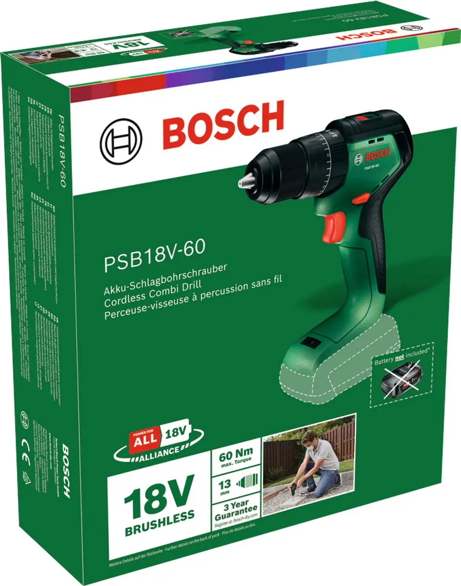 Bosch PSB18V-60 Accu-slagboormachine 06039D7300 - afbeelding 4 van 4