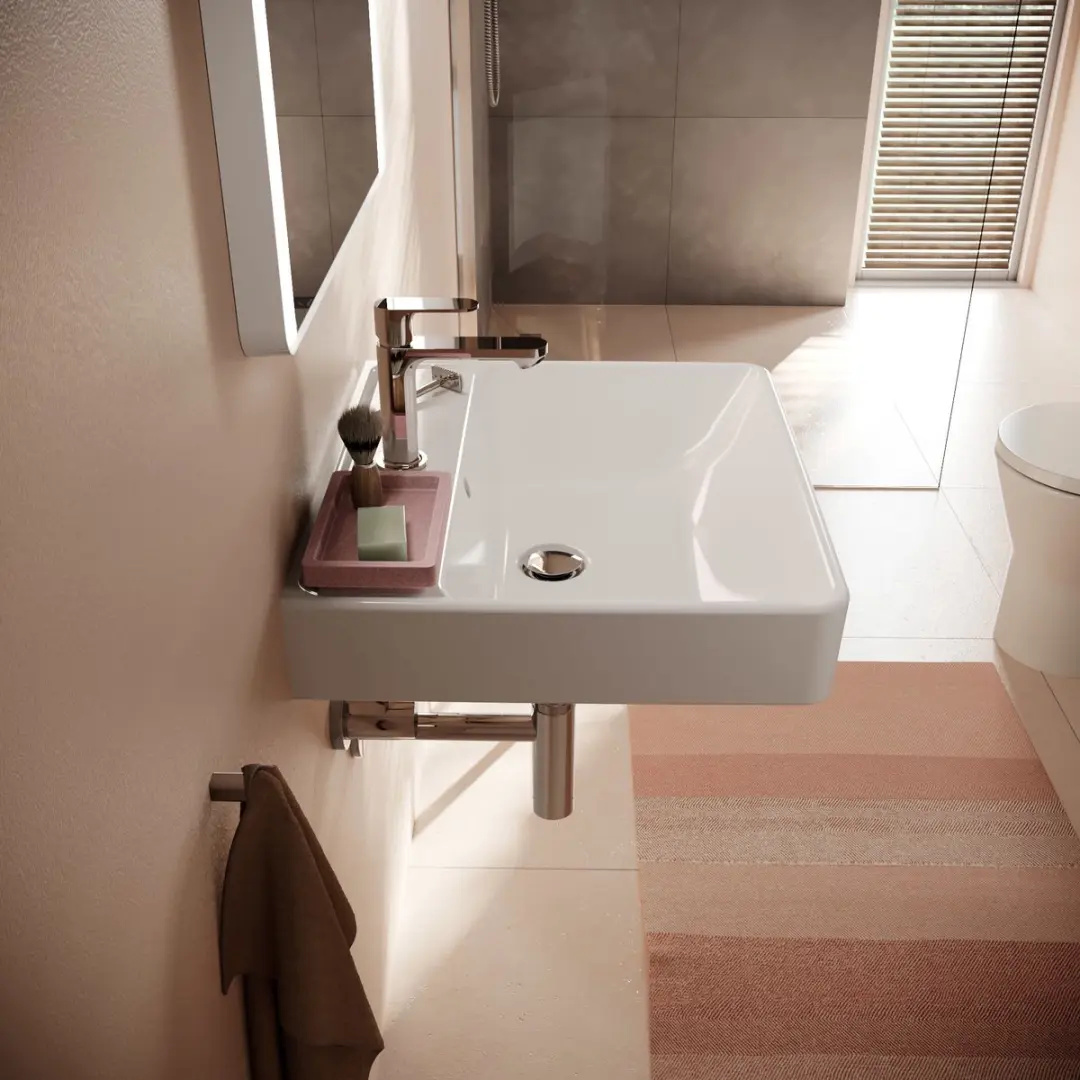 Hansgrohe Xanuia Q Wastafel 55x48cm - Wit - afbeelding 2 van 6
