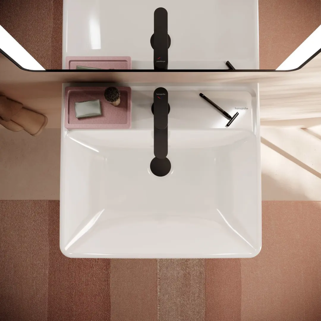 Hansgrohe Xanuia Q Wastafel 55x48cm - Wit - afbeelding 5 van 6