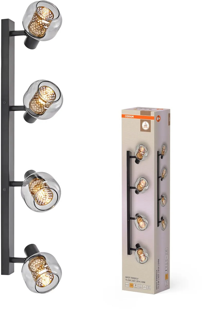 Osram Decor Spot Firefly E14 4x2,8W - 1000lm - Zwart