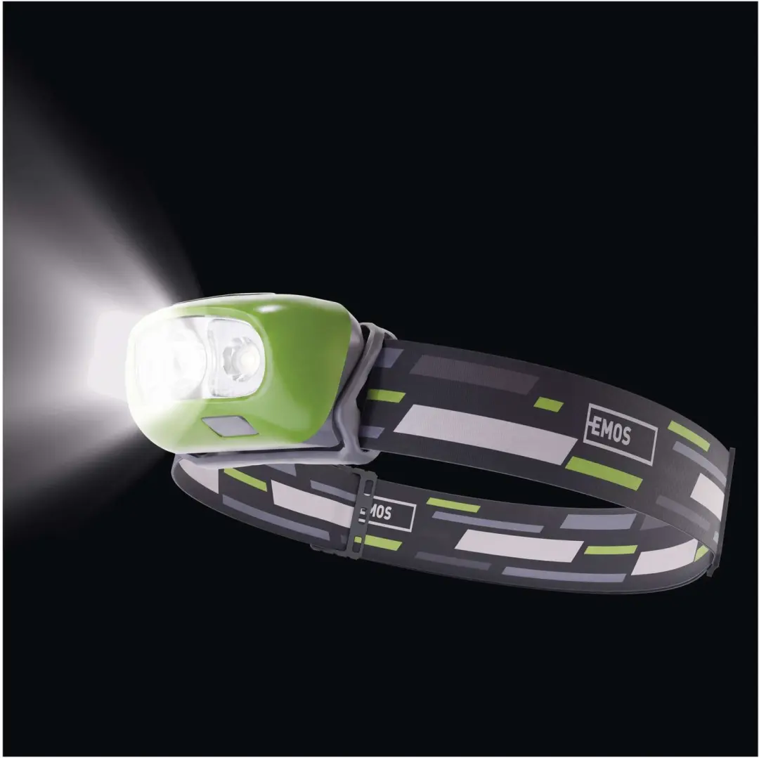 EMOS Oplaadbare LED Hoofdlamp 230 lm met Li-Pol 1200 mAh Accu