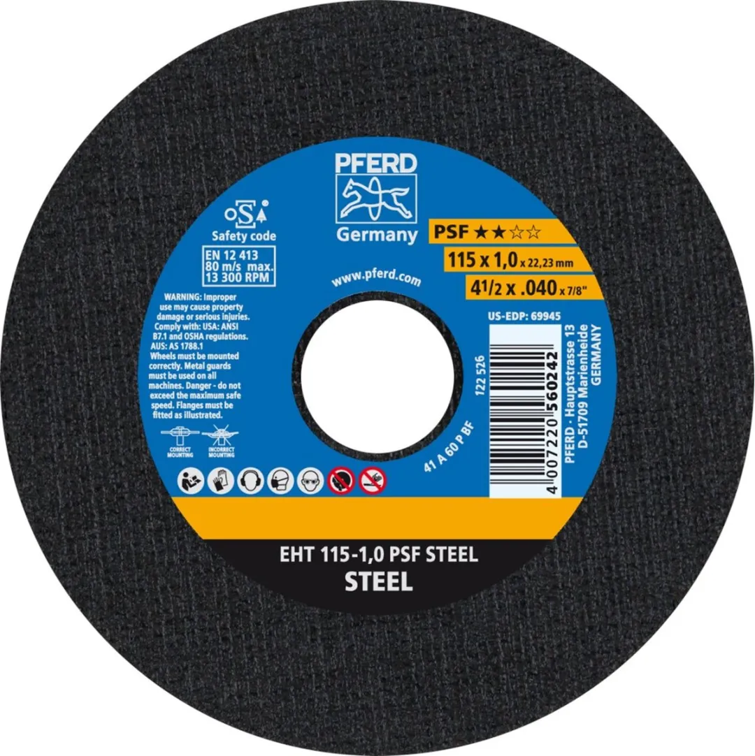 Pferd PSF Steel 61730010 Doorslijpschijf 115mm