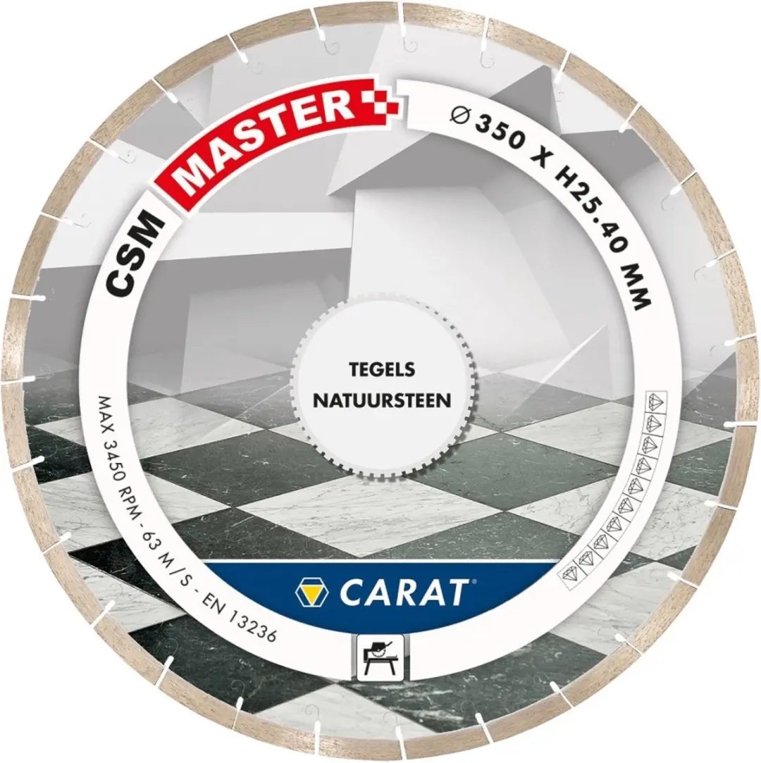 Carat Diamantzaag tegels CSMM Ø 300 mm, asgat 25,40 mm