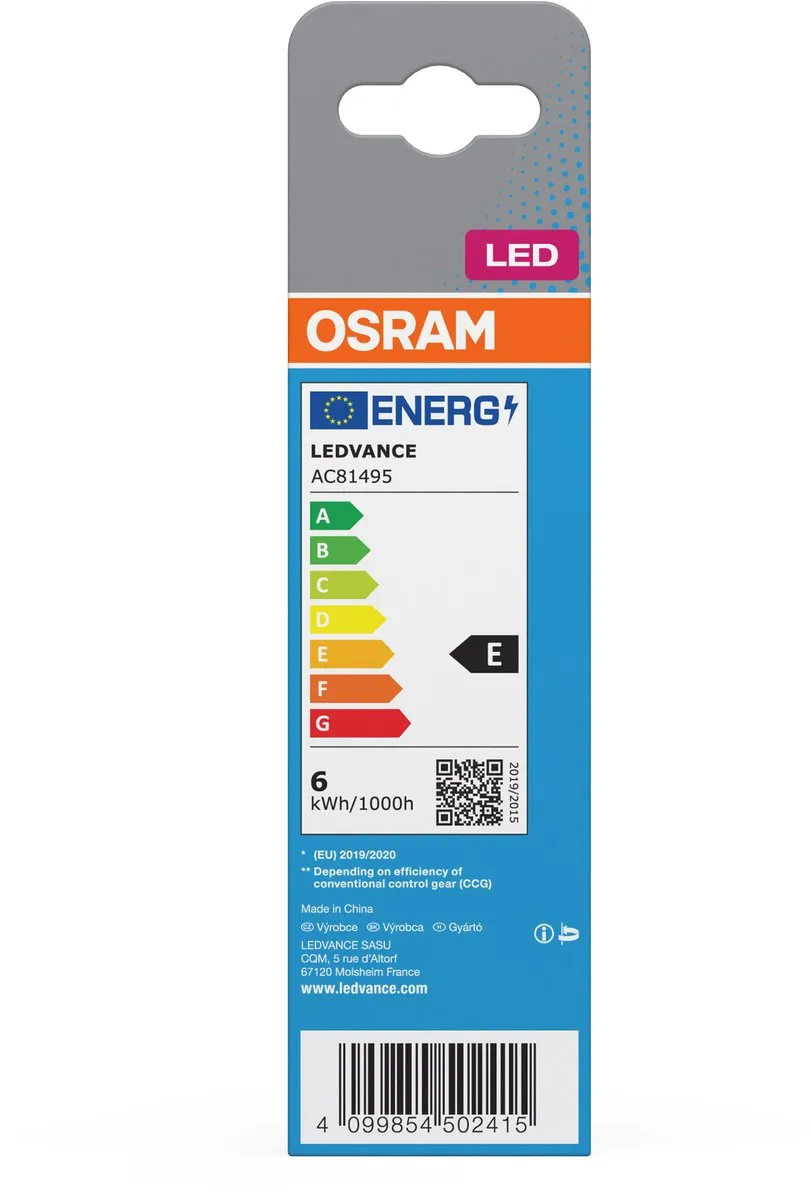 Osram Dulux LED G24d 6W 660lm 6500K Mat - 30.000 uur