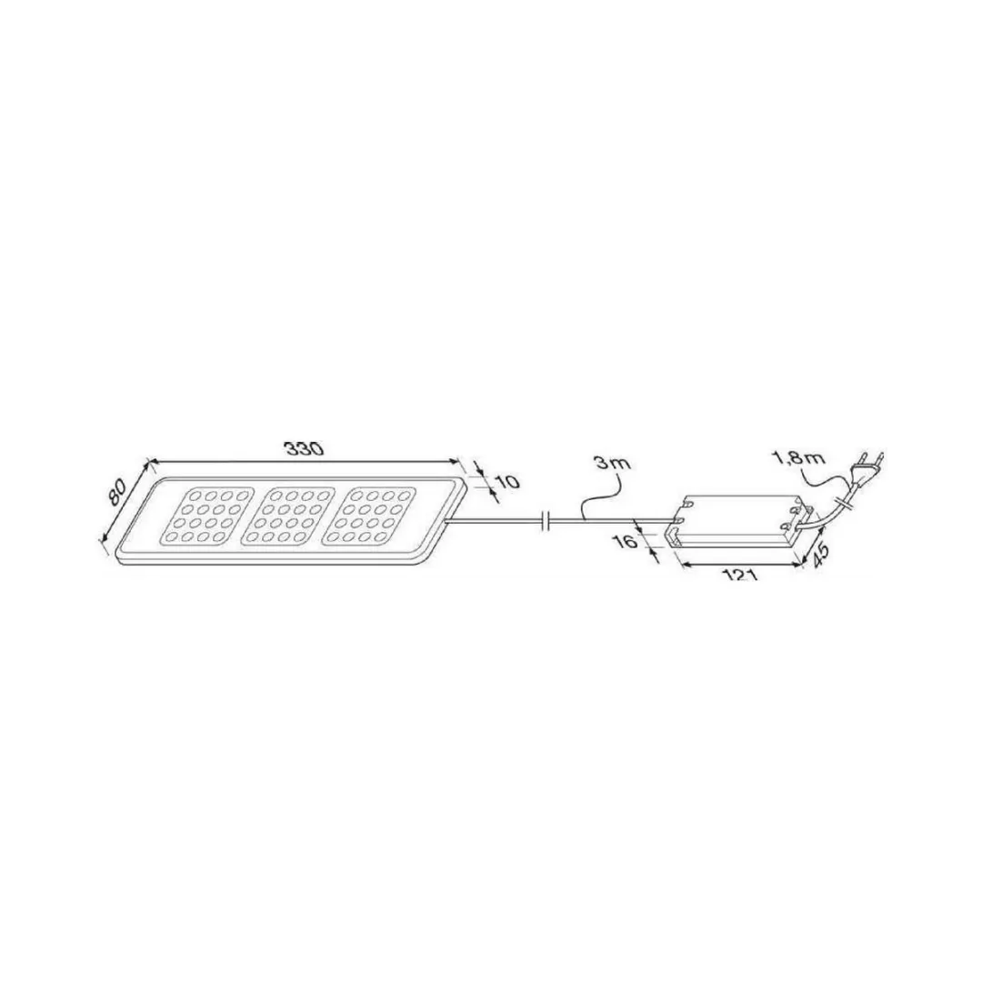 Osram QOD Domino Short LED Module 3x4W 33cm - 1350lm