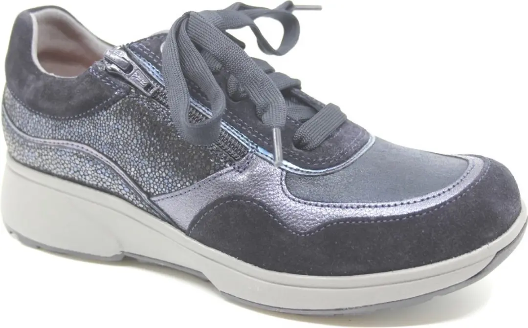 Dames Veterschoenen Xsensible Lima Navy Fantasy Donkerblauw