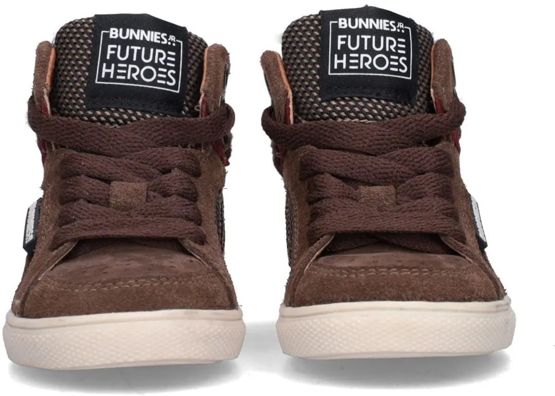 LUX LOUW Jongens Sneakers Donkerbruin