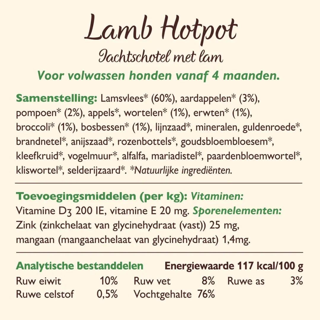 Lily's Kitchen Stoofpot Lam Natvoer 6x400g