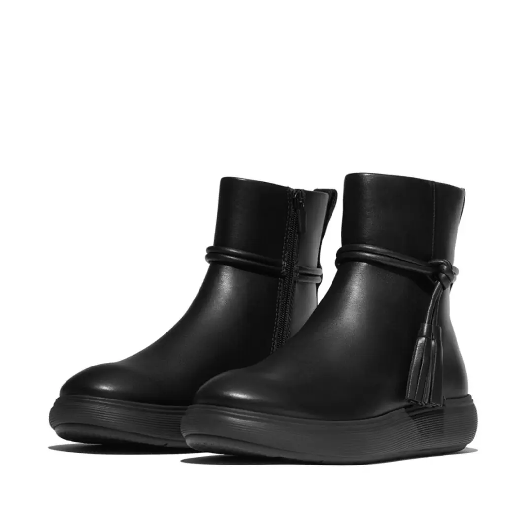 FitFlop IQ-Comff Tassel Leather Short Boots - afbeelding 5 van 6