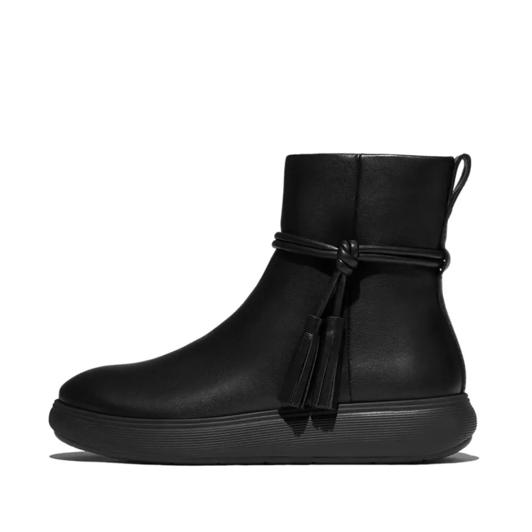 FitFlop IQ-Comff Tassel Leather Short Boots - afbeelding 6 van 6