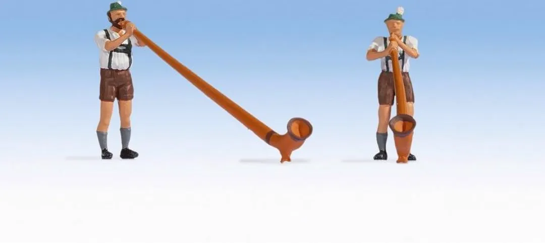 Noch Alpenhoornspelers H0 Figuren