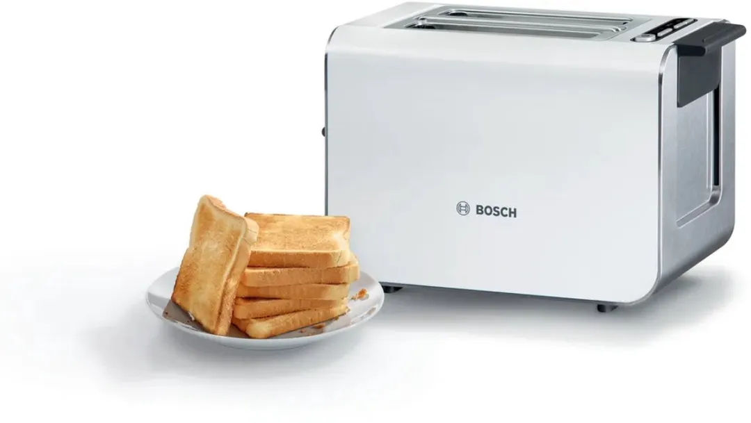 Bosch Kompakt Styline TAT8611N Broodrooster 2 Sneden 860W - Wit - afbeelding 2 van 6