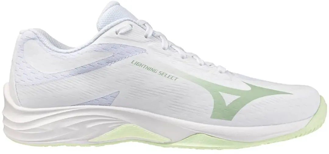 Mizuno Wave Lightning Select Dames Volleybalschoenen - White/Aqua Gray - afbeelding 3 van 6