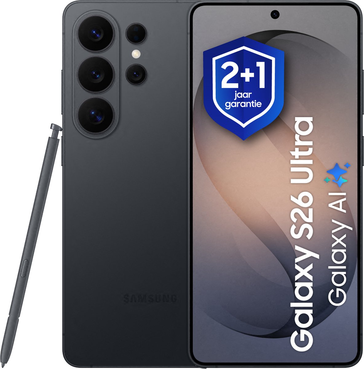 Samsung Galaxy S26 Ultra - 256GB - Black + 1 jaar extra garantie