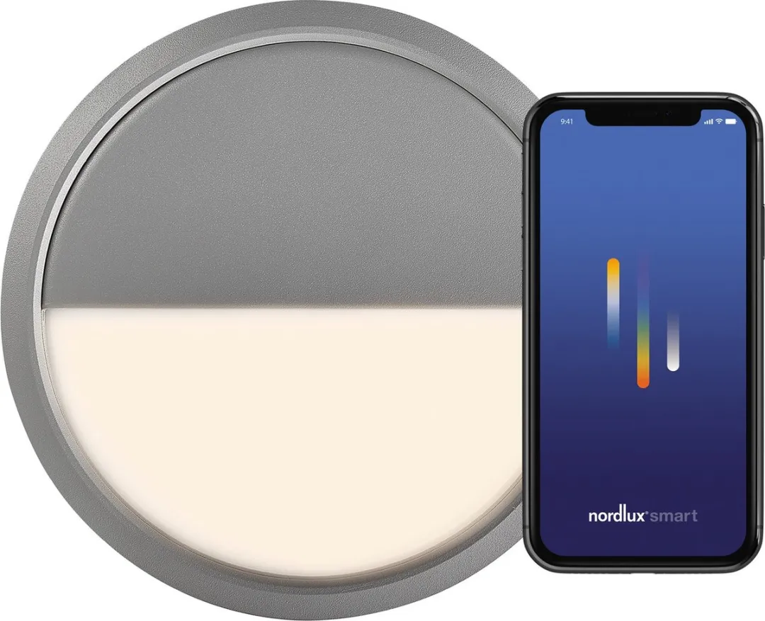 Nordlux Ava-plafondlamp-smart-IP54-grijs