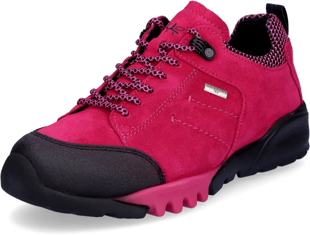 Waldläufer dames leren veterschoen Amiata roze 6.5
