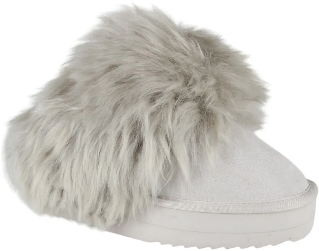 Warmbat Wagga Plateau Cement dames pantoffel (open hiel) maat 38 grijs