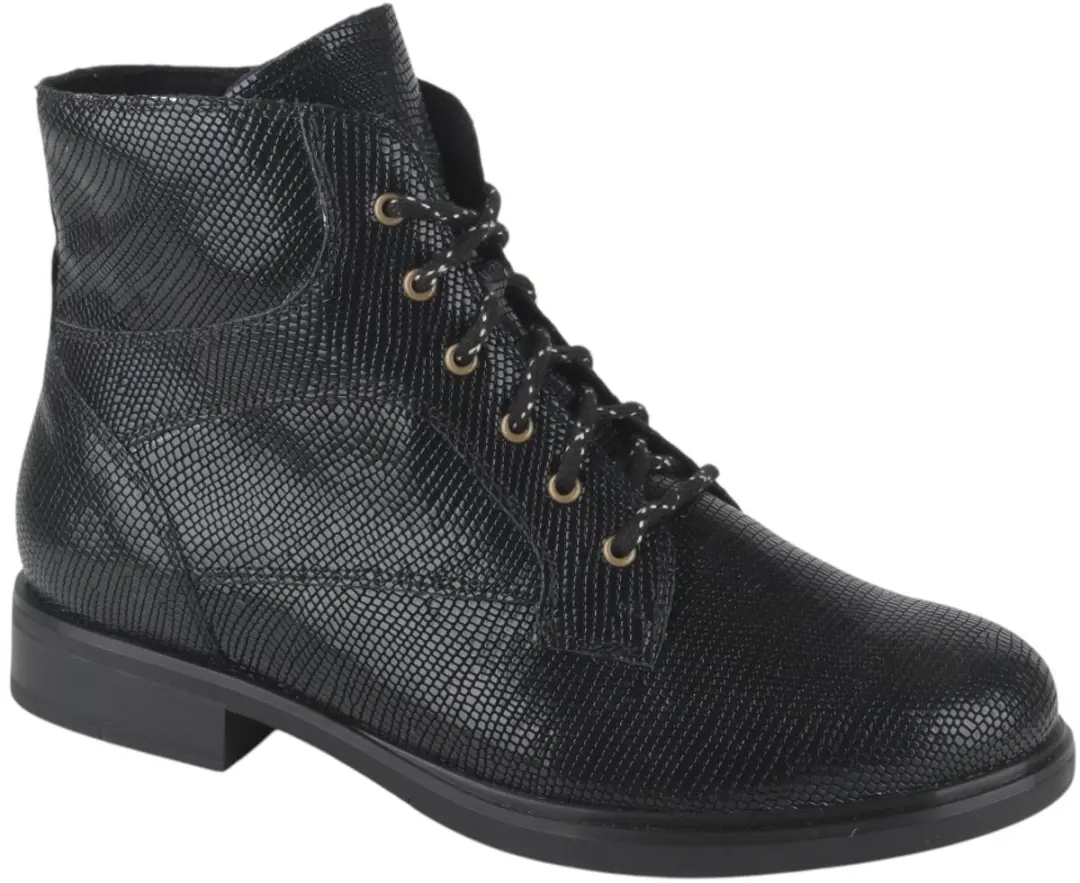 Durea 9832.838.1839-K dames veterboots gekleed maat 38,5 (5,5) zwart