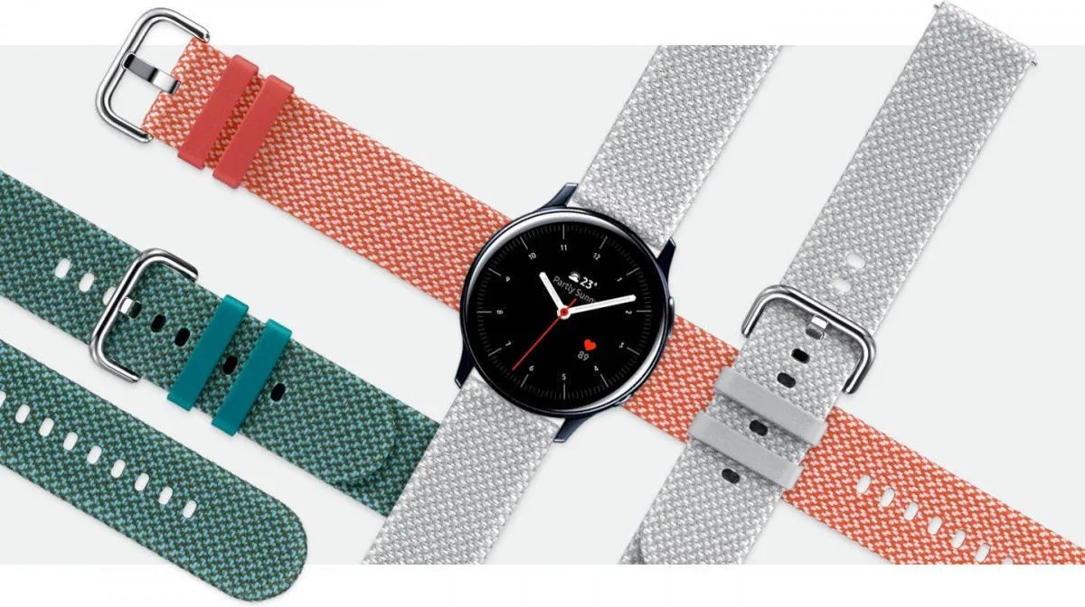 Samsung Kvadrat Horlogeband 20mm - Rood