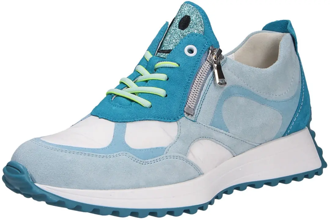 Waldläufer dames veterschoenen turquoise maat 37.5