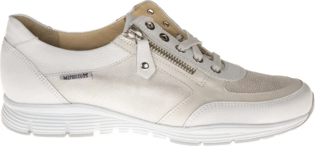 Ylona Mephisto veterschoen 10180N Wit mt 7.5