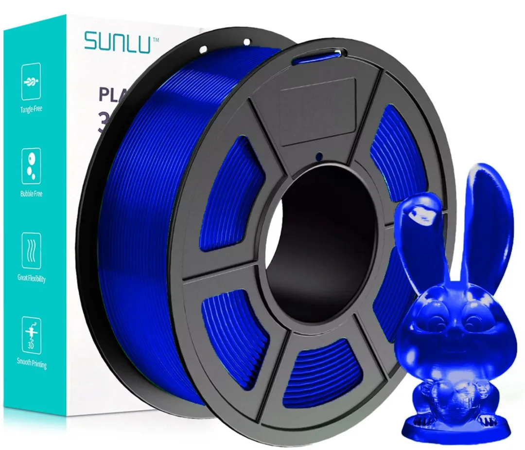 Sunlu PETG Blauw Transparant 1kg