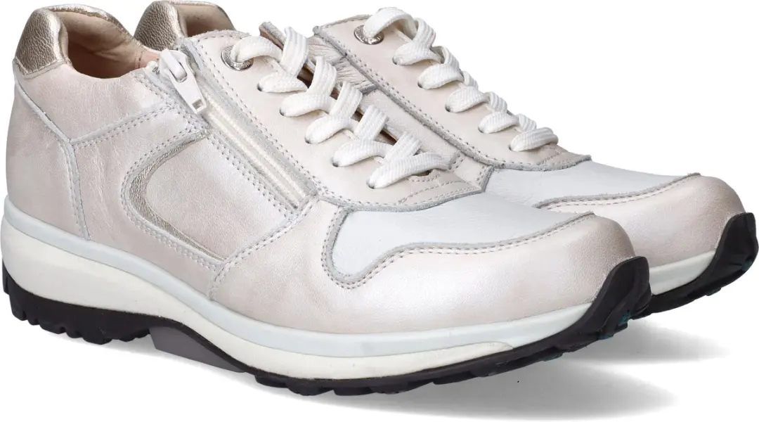 Xsensible Jersey Dames Veterschoenen - Pearl Beige - 38 - afbeelding 2 van 6