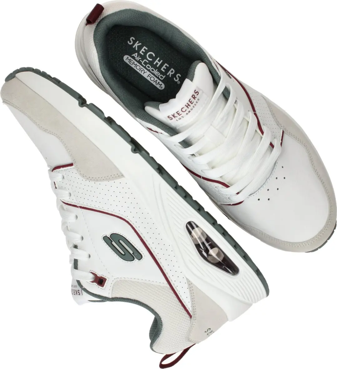 Skechers Uno Retro One Heren Sneakers - Grijs - afbeelding 6 van 6