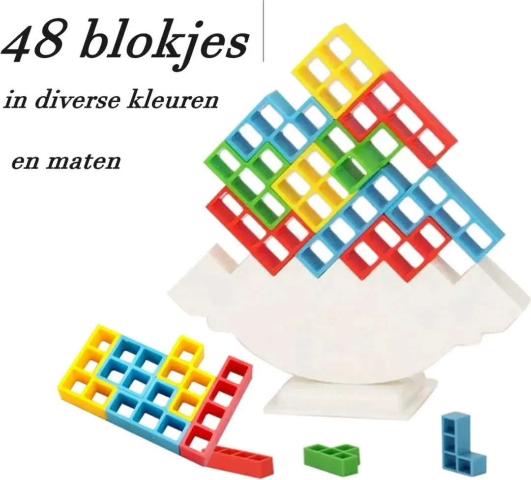 Tetra Tower Balansspel 48-delig - 3D Bouwpuzzel
