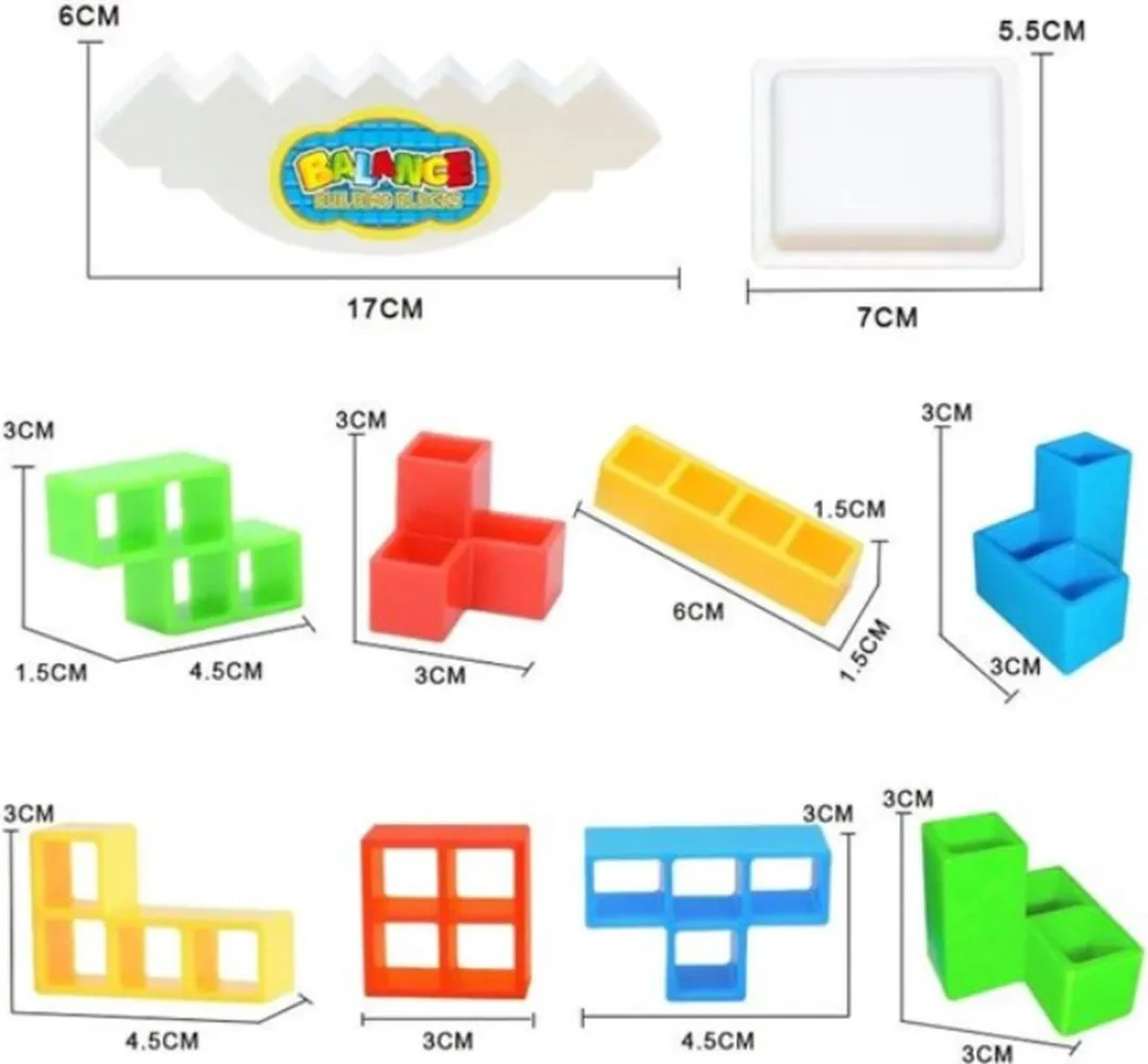 Tetra Tower Balansspel 48-delig - 3D Bouwpuzzel - afbeelding 6 van 6