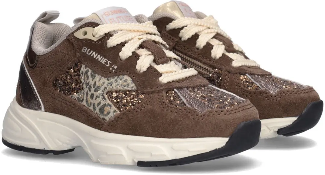 BunniesJR Daan Dash Meisjes Sneakers - Bruin - afbeelding 6 van 6