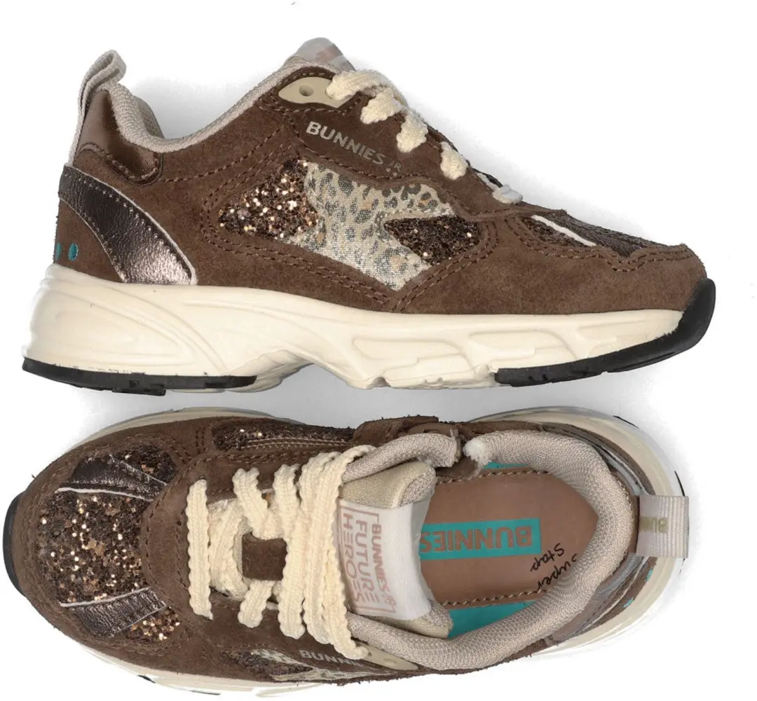 BunniesJR Daan Dash Meisjes Sneakers - Bruin - afbeelding 5 van 6