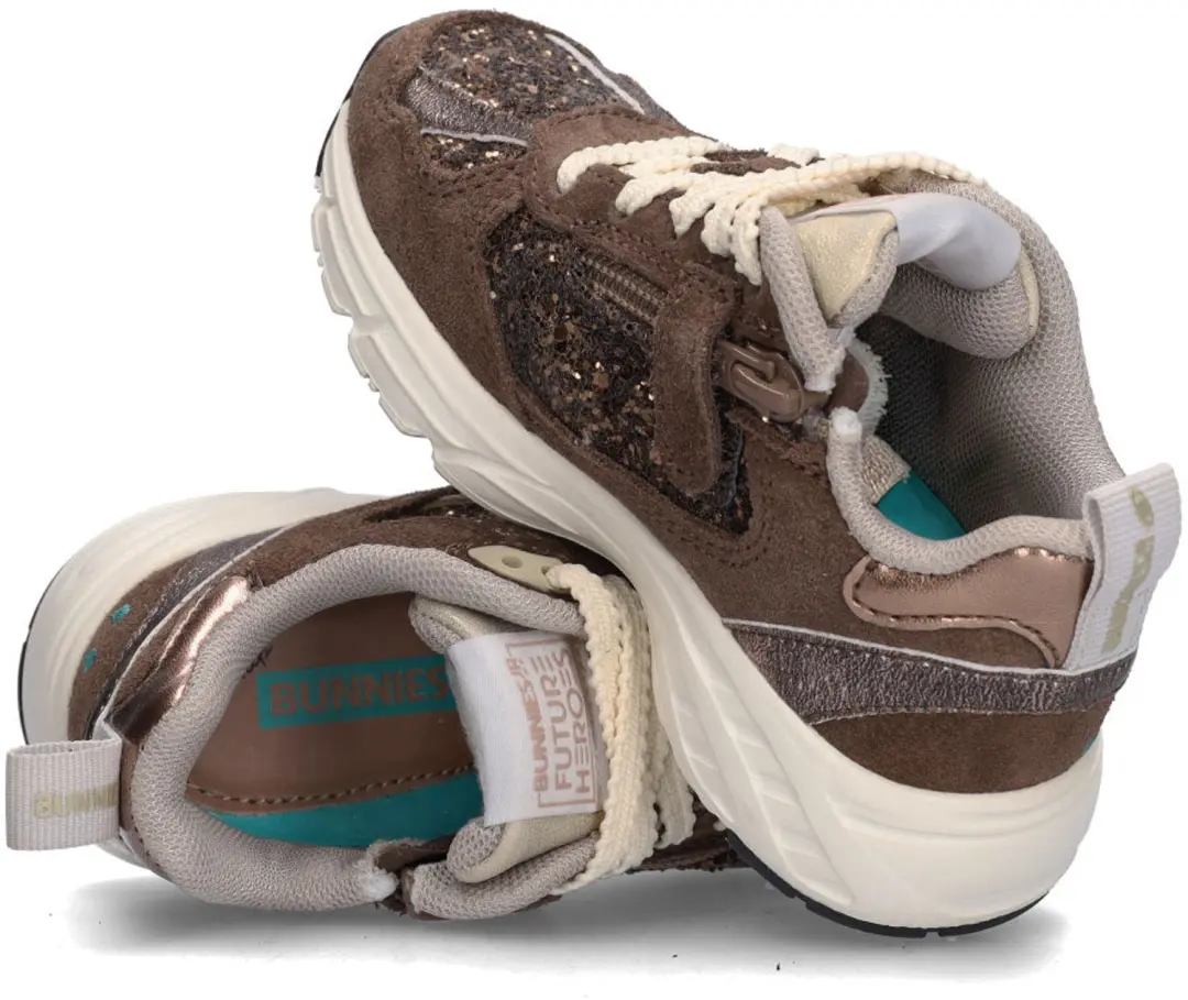 BunniesJR Daan Dash Meisjes Sneakers - Bruin - afbeelding 4 van 6