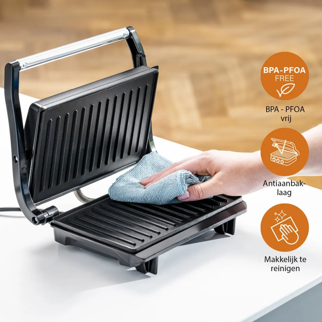 Tristar GR-2650 Contactgrill 700W - 22,5x14cm - Zwart