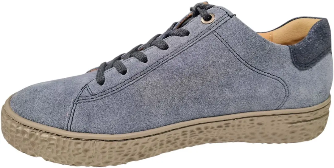 Hartjes Combi Met Hiel Suède Sneakers - Dames - Blauw - afbeelding 5 van 6