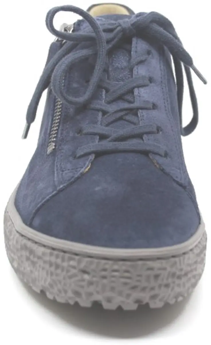 Hartjes Combi Met Hiel Suède Sneakers - Dames - Blauw - afbeelding 3 van 6