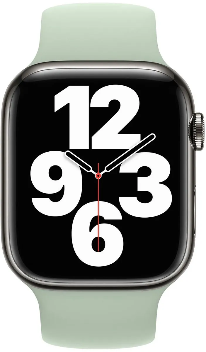 Apple Siliconen Solobandje 38-42mm - Maat 5 - Mineral Green