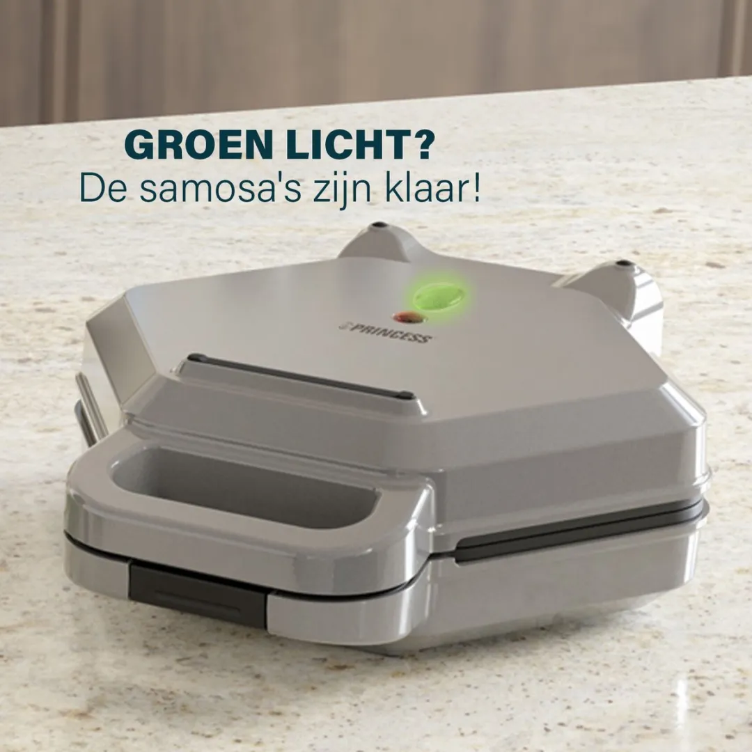 Princess Samosa Maker 123002 - 10 Hapjes - 700W - Grijs